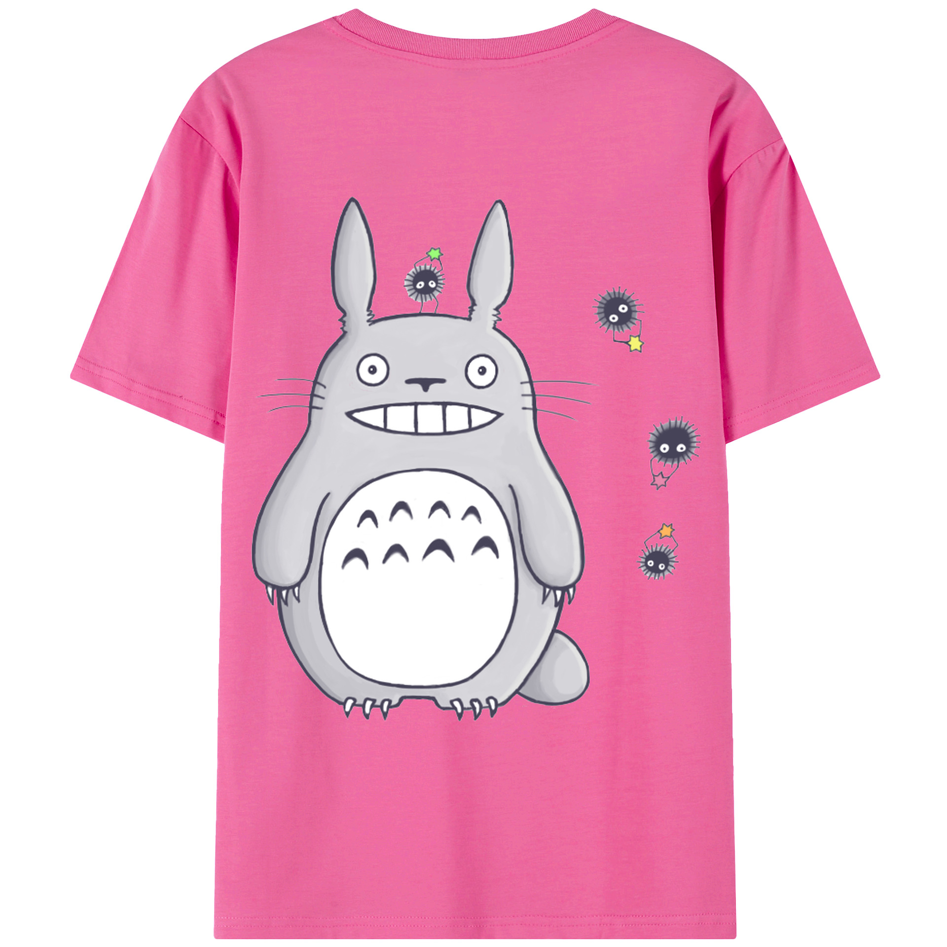 （画像用） となりのトトロ 草壁メイ 草壁サツキ My Neighbor Totoro Satsuki Kusakabe Mei Kusakabe レディース半袖Tシャツ(バックプリント)